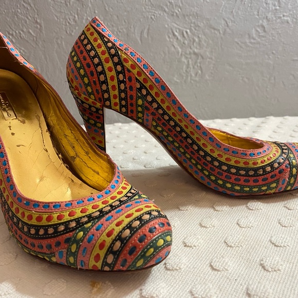 REPORT Signature Leather Woven Heels Brazil Dress Casual - Picture 16 of 16